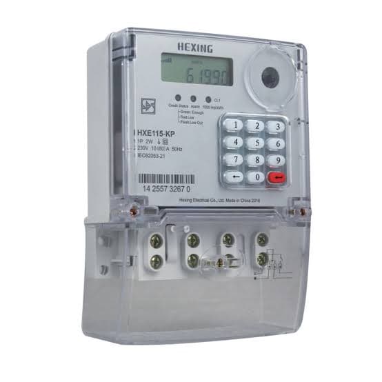 STS prepaid electricity meter with an integrated token keypad